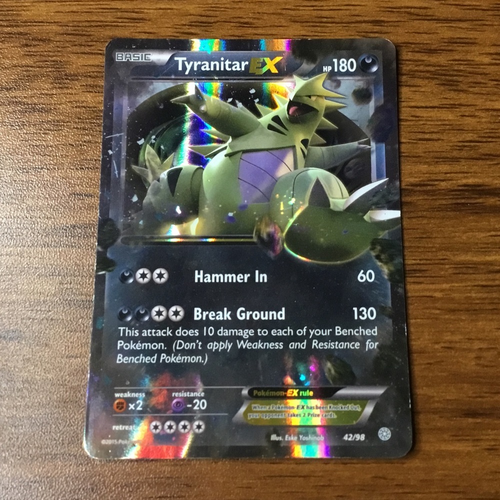 Pokémon Tyranitar Ultra Rare EX Holo 2015